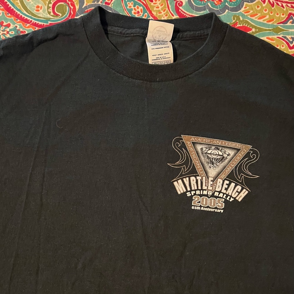 2005 Myrtle Beach Spring Rally Biker Tee - Picture 2 of 4